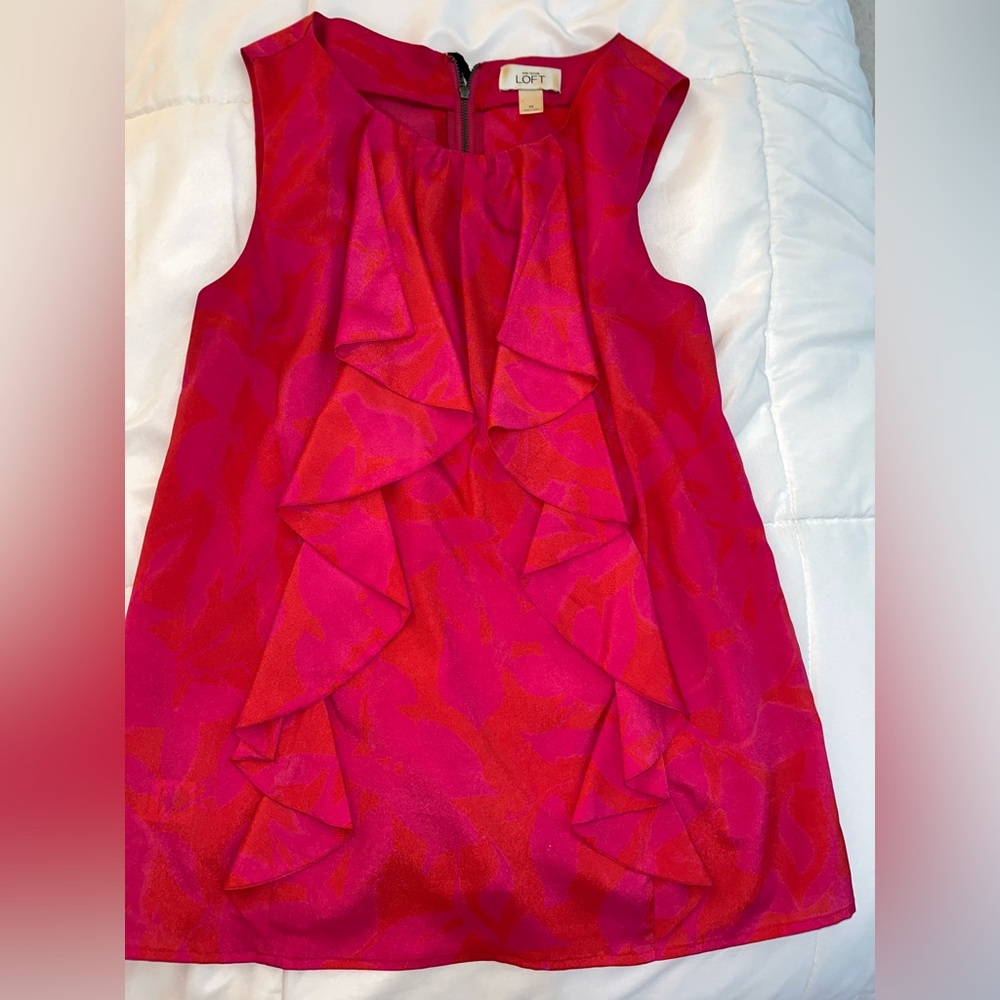Ann Taylor loft, size medium ruffle shirt